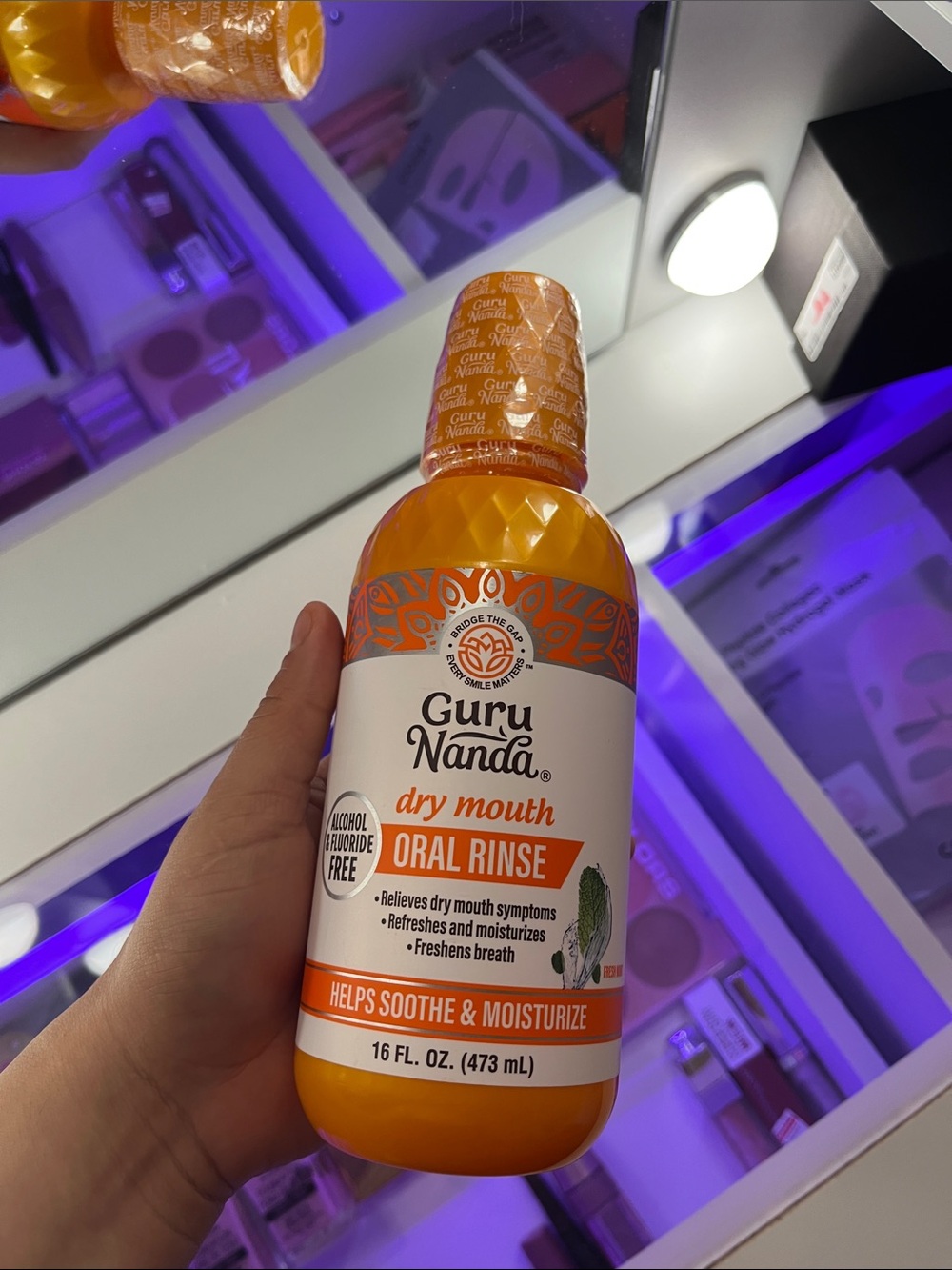 Orange Dry Mouth Oral Rinse - Moisturizing Mouthwash